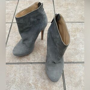 Alexandre Birman Gray Suede Ankle Boots